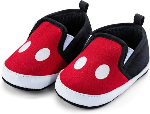 Disney Mickey & Minnie Mouse Infant Slip-On Shoes, Baby Crib Sneakers, Sizes 3–18 Months in Saudi Arabia