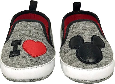Disney Mickey & Minnie Mouse Infant Slip-On Shoes, Baby Crib Sneakers, Sizes 3–18 Months in Saudi Arabia
