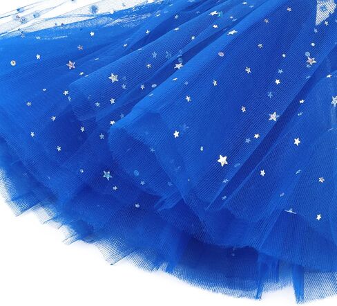 Century Star Sparkle Tutu for Toddler Girls Tulle Ballet Dance Skirt Princess Baby Kids Dress up Birthday Party 3 Layers 2-8T in Saudi Arabia