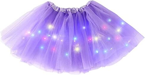 Girl Tutu Skirts, 2-8 Years Baby Girls Light Up LED Tutu Skirt Magic Light Princess LED Dancing Skirt Tulle Ballet in Saudi Arabia