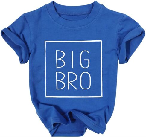 Big Brother Shirt Toddler Baby Boy Promoted to Big Brother Announcement Tshirt Infant Short Sleeve Clothes in Saudi Arabia