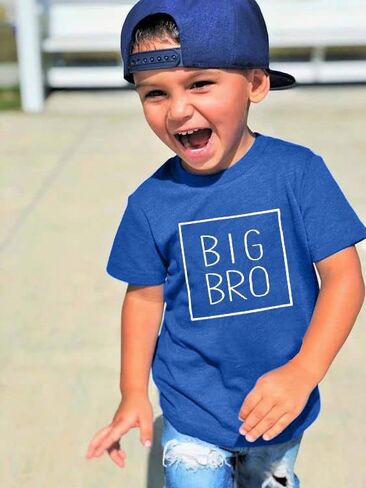 Big Brother Shirt Toddler Baby Boy Promoted to Big Brother Announcement Tshirt Infant Short Sleeve Clothes in Saudi Arabia