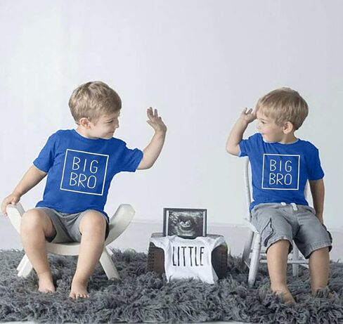 Big Brother Shirt Toddler Baby Boy Promoted to Big Brother Announcement Tshirt Infant Short Sleeve Clothes in Saudi Arabia