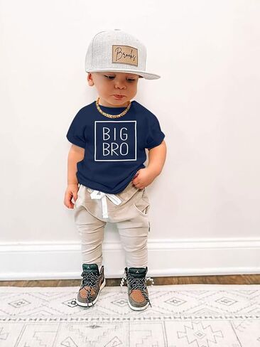 Big Brother Shirt Toddler Baby Boy Promoted to Big Brother Announcement Tshirt Infant Short Sleeve Clothes in Saudi Arabia