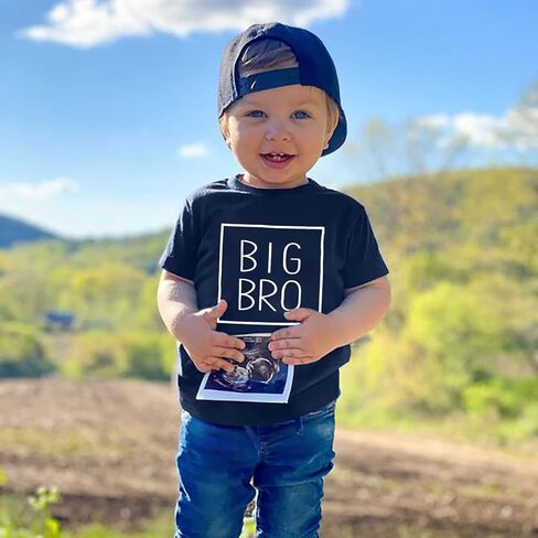 Big Brother Shirt Toddler Baby Boy Promoted to Big Brother Announcement Tshirt Infant Short Sleeve Clothes in Saudi Arabia