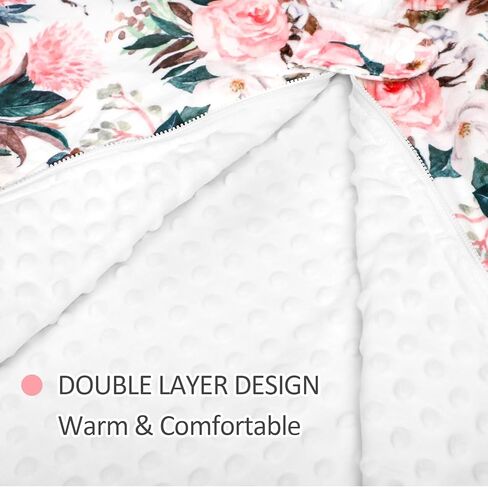 معطف مقعد السيارة للفتيات الصغيرات، معطف مقعد السيارة الشتوي للأطفال الصغار، طبقة مزدوجة دافئة لمقعد السيارة للأطفال، بطانيات مريحة، زهرة وردية in Kuwait