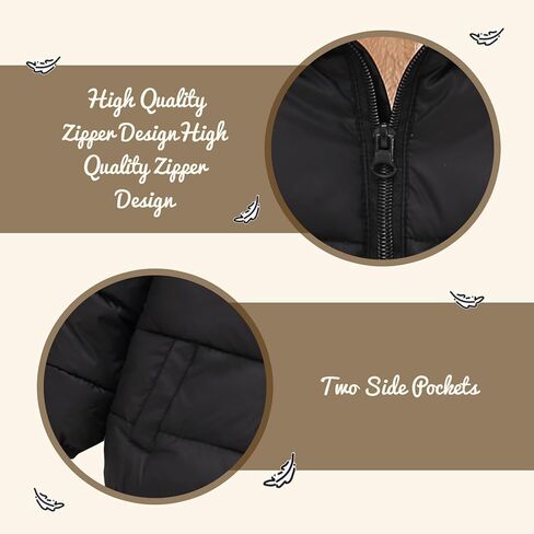 Winter Coats for Toddler Kids Infants Baby Boys Girls Light Puffer Warm Thick Hooded Down Jacket for 2-7 Years in Kuwait