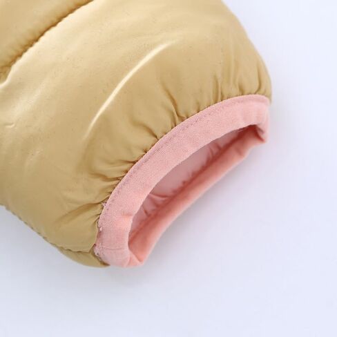 GLASH Kids Baby Girls Reversible Medium Weight Puffer Jacket Winter Hooded Coat in Kuwait