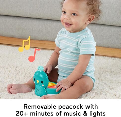 Fisher-Price Baby Tiger Time Jumperoo، مركز أنشطة الرضع المزود بالموسيقى والأضواء والأصوات والتعليم المبكر in Kuwait