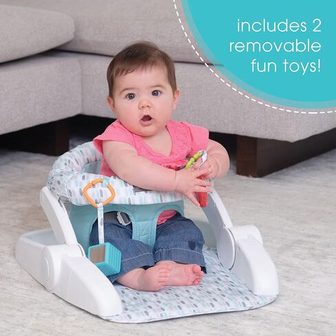 Summer Infant Learn-to-Sit 2-Position Floor Seat (Funfetti Pink) – Sit Baby Up in This Adjustable Baby Activity Seat Appropriate for Ages 4-12 Months – Includes Toys in Saudi Arabia