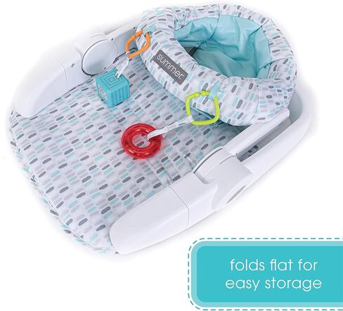 Summer Infant Learn-to-Sit 2-Position Floor Seat (Funfetti Pink) – Sit Baby Up in This Adjustable Baby Activity Seat Appropriate for Ages 4-12 Months – Includes Toys in Saudi Arabia