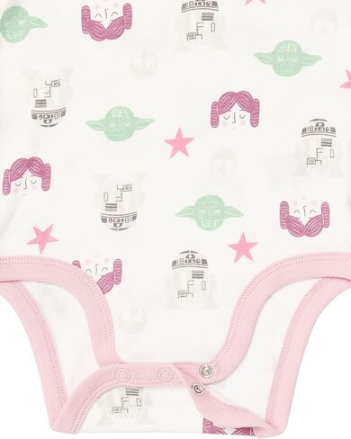 أمازون أساسيات ديزني | أعجوبة | حرب النجوم | سالوبيت للفتيات بأكمام طويلة من Princess Baby، عبوة من 5 قطع in Kuwait