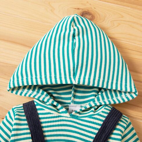 Baby Boy Girl Clothes Long Sleeve Outfits Fall/Winter Baby Romper Ribbed Hoodie Clothing in Saudi Arabia