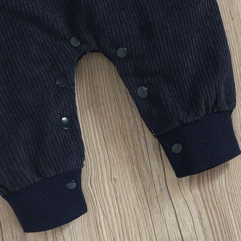 Baby Boy Girl Clothes Long Sleeve Outfits Fall/Winter Baby Romper Ribbed Hoodie Clothing in Saudi Arabia