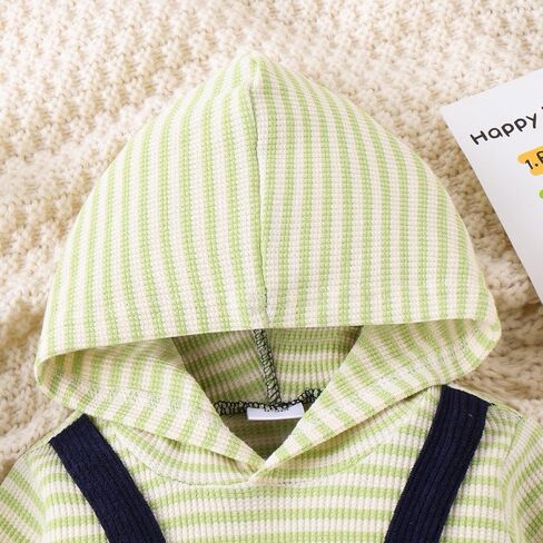 Baby Boy Clothes Newborn Hoodie Romper Fall Winter One-piece Outfit Infant Cute Cartoon Clothing Set 0-18 Months in Saudi Arabia