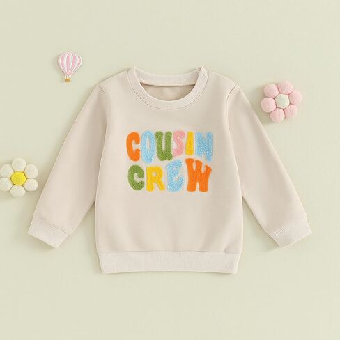 VISGOGO Infant Baby Boy Girls Big Lil Bro Big Lil Sis Matching Set Sweatshirt Romper Embroidery Sweater Toddler Clothes in Saudi Arabia