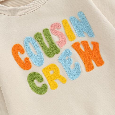VISGOGO Infant Baby Boy Girls Big Lil Bro Big Lil Sis Matching Set Sweatshirt Romper Embroidery Sweater Toddler Clothes in Saudi Arabia