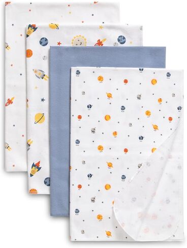 Delta Children 100% Cotton Flannel Baby Receiving Blankets for Girls and Boys – 30x30 Inches (Pack of 2), Pink Floral in Kuwait