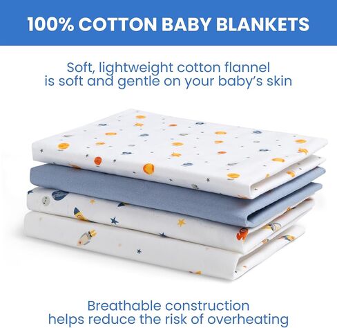 Delta Children 100% Cotton Flannel Baby Receiving Blankets for Girls and Boys – 30x30 Inches (Pack of 2), Pink Floral in Kuwait