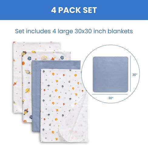 Delta Children 100% Cotton Flannel Baby Receiving Blankets for Girls and Boys – 30x30 Inches (Pack of 2), Pink Floral in Kuwait