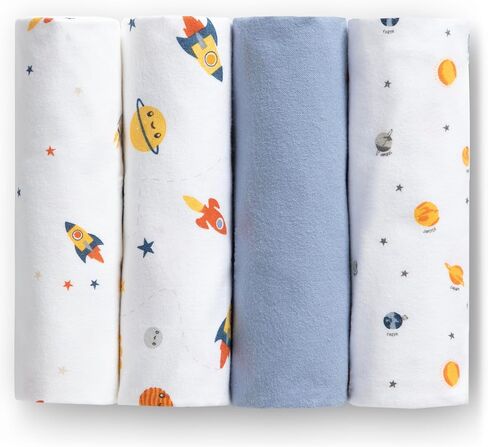 Delta Children 100% Cotton Flannel Baby Receiving Blankets for Girls and Boys – 30x30 Inches (Pack of 2), Pink Floral in Kuwait