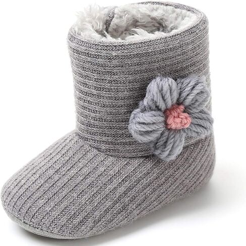 LIVEBOX Prewalker Toddler Boots Premium Soft Anti-Slip Sole Warm Winter Boots for Infant Baby Girls in Kuwait