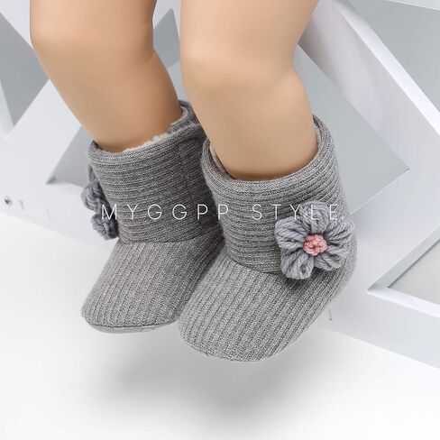 LIVEBOX Prewalker Toddler Boots Premium Soft Anti-Slip Sole Warm Winter Boots for Infant Baby Girls in Kuwait