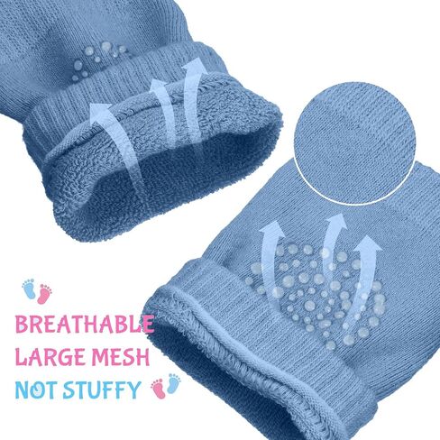 Haysandy 4 Pairs Baby Knee for Crawling Anti Slip Baby Crawling Pad Elastic Knee Sleeve Leg Toddler Warmer in Saudi Arabia