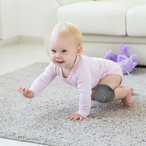Haysandy 4 Pairs Baby Knee for Crawling Anti Slip Baby Crawling Pad Elastic Knee Sleeve Leg Toddler Warmer in Saudi Arabia
