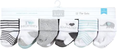 Hudson Baby Baby 8-pack Cotton Rich Newborn and Terry Socks in Saudi Arabia