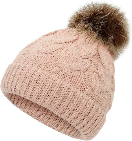 American Trends Baby Girl Hats Infant Baby Beanie Winter Hat Pom Pom Warm Toddler Boys Beanies Kids Cap in Kuwait