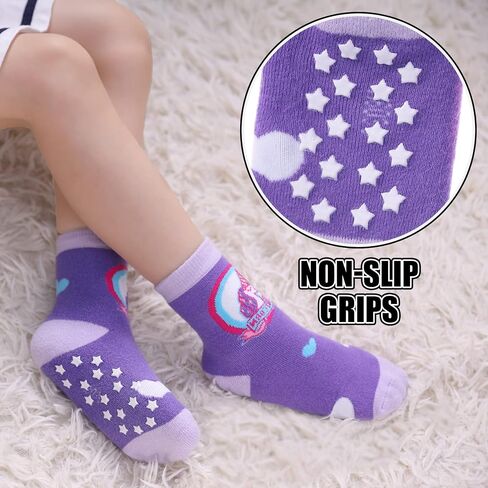 Dosoni Toddler Non Slip Grip Socks Baby Girls Boys Kids Anti Slip Crew Thick Warm Cotton Gift Socks in Saudi Arabia