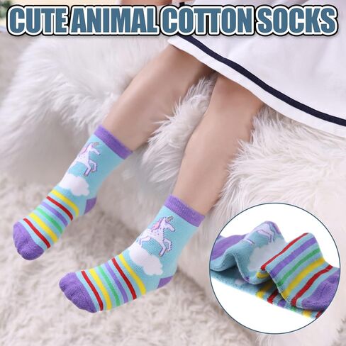 Dosoni Toddler Non Slip Grip Socks Baby Girls Boys Kids Anti Slip Crew Thick Warm Cotton Gift Socks in Saudi Arabia
