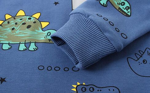 Toddler Baby Boy Clothing Sets Little Dinosaur Printed Long Sleeve Tops and Pants Kids 2pcs Outfits in Saudi Arabia
