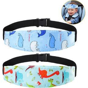 Baby Carseat Head Support,Car seat Straps Pillow Support Ban,Stroller Neck Relief Strap Headrest,Slumber Sling Sleep Positioner for Toddler Infants Child Children Kids(Gery) in Saudi Arabia