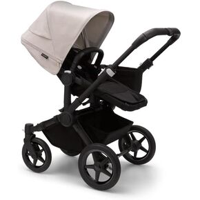 Bugaboo Donkey 5 Mono Complete - Single Stroller Converts to Side-by-Side Double Stroller, Multiple Seat Positions - Alu/Midnight Black-Midnight Black