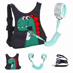 Toddler Leash-Baby Walking Safty Harness and Child Anti Lost Wrist Link for Girls/Boys Travel (Black) in Kuwait
