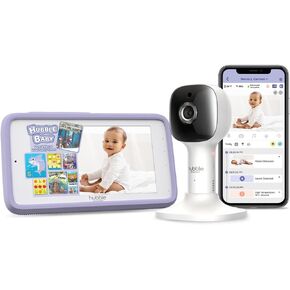 Hubble View Pro 5" Video Baby Monitor with Camera and Audio, NightVision Baby Camera Monitor Pan Tilt Zoom; 2Way Talk, Lullabies & Room Temp Monitoring, 1000ft Range, Secure Baby Monitor No WiFi
