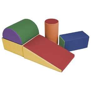 ECR4Kids SoftZone Climb and Crawl Playset, Building Blocks, Contemporary, 5-Piece