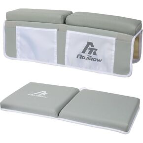 Aoutrow 2 PACK Comfortable Baby Bath Kneeler and Elbow Rest Pad, Foam Mat with Toy Organizer Pockets Bath Accessory Storage, Non-Slip Compact Foldable Baby Bath Set for Parents Baby and Toddler Bathin in Kuwait