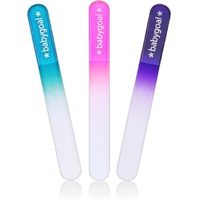 Babygoal Newborn Nail File Baby Nail Files 3 Pack with a Pouch,Genuine Czech Float Glass in Kuwait