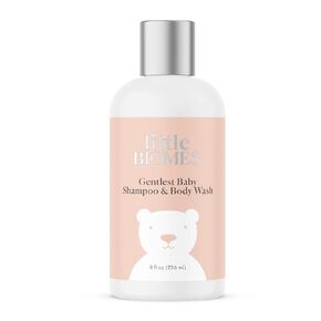 Little Biomes Gentlest Baby Shampoo and Body Wash 2-in-1, Made with Organic Calendula and Rose Water, Fragrance-Free, Hypoallergenic, Microbiome-Friendly Baby Wash (8 fl. oz.) in Saudi Arabia
