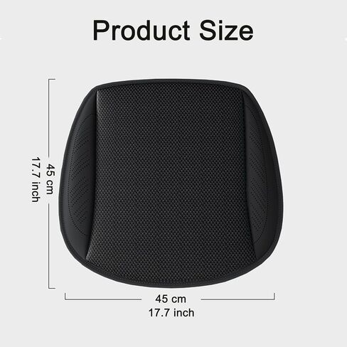 LGNORA وسادة مقعد السيارة قابلة للتنفس غطاء مقعد السيارة الصيفي وسادة مقعد السيارة المريحة مع 5 مراوح حامي مقعد السيارة العالمي لمقعد السيارة وكرسي المكتب المنزلي (أسود) in Kuwait