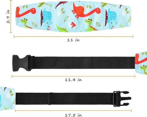 Baby Carseat Head Support,Car seat Straps Pillow Support Ban,Stroller Neck Relief Strap Headrest,Slumber Sling Sleep Positioner for Toddler Infants Child Children Kids(Gery) in Saudi Arabia