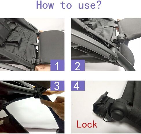 SeedFuture Stroller Footrest Black for Babyzen YOYO, Stroller Accessories Baby Leg Rest Fits Babyzen YOYO YOYO+ YOYO2 Baby Time, 8.5 Inch Long Extend Infant Pram Footboard in Kuwait