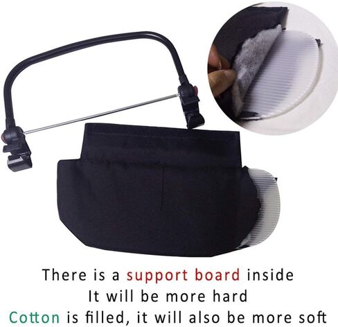 SeedFuture Stroller Footrest Black for Babyzen YOYO, Stroller Accessories Baby Leg Rest Fits Babyzen YOYO YOYO+ YOYO2 Baby Time, 8.5 Inch Long Extend Infant Pram Footboard in Kuwait