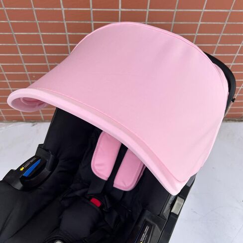 Stroller Replacement Accessories Canopy, Protection Shield, Textile Sun Shade Compatible with Doona Car Seat & Stroller (Light Pink) in Saudi Arabia