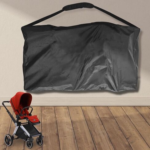 Shouken Stroller Travel Bag For Airplane,Stroller Bag,Durable and Protective, Carry Handles and Detachable Padded Shoulder Strap, Large Storage Bag for Baby Travel Essentials,Stroller organizer system in Kuwait