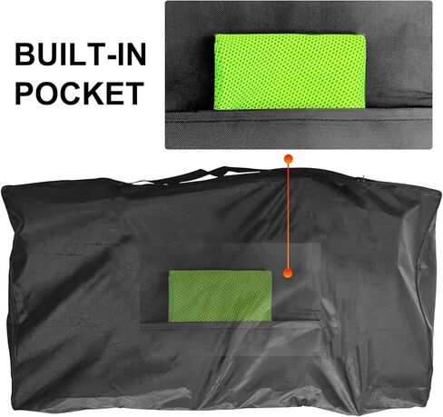 Shouken Stroller Travel Bag For Airplane,Stroller Bag,Durable and Protective, Carry Handles and Detachable Padded Shoulder Strap, Large Storage Bag for Baby Travel Essentials,Stroller organizer system in Kuwait