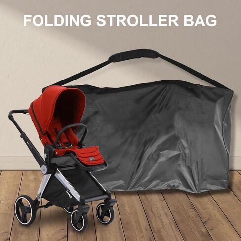 Shouken Stroller Travel Bag For Airplane,Stroller Bag,Durable and Protective, Carry Handles and Detachable Padded Shoulder Strap, Large Storage Bag for Baby Travel Essentials,Stroller organizer system in Kuwait